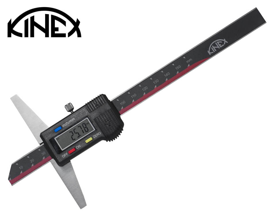Digitálny hĺbkomer bez nosu Kinex 0 – 150 mm / 0.01 mm