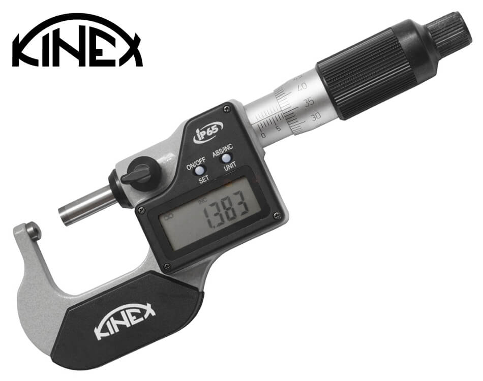 Digitálny mikrometer na trubky Kinex / 25 – 50 mm / 0,01 mm
