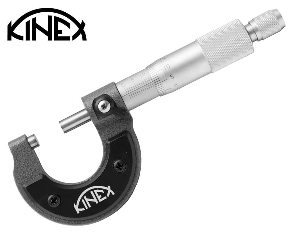 Strmeňový mikrometer Kinex / 0 – 25 mm / 0.01 mm
