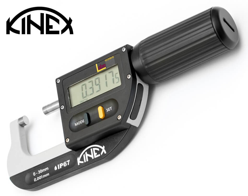 Digitálny strmeňový mikrometer Kinex Labo ICONIC / 30 – 66 mm / 0,001 mm