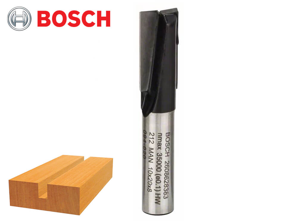 Drážkovacia stopková fréza na drevo Bosch Standard for Wood / Ø 10 x 19,6 mm / 8 mm