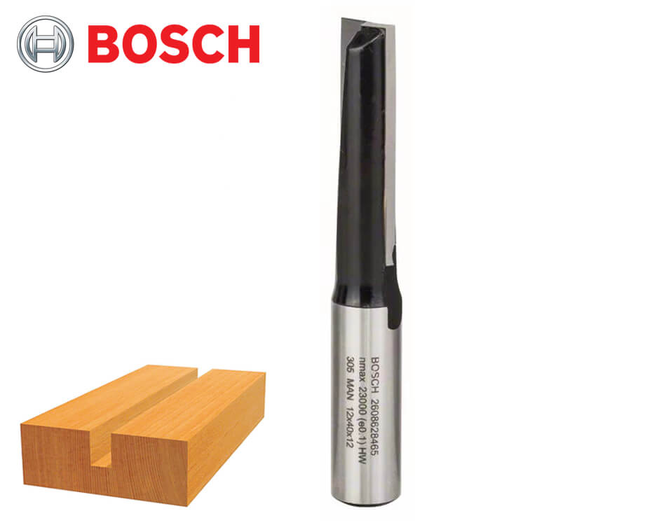 Drážkovacia stopková fréza na drevo Bosch Standard for Wood / Ø 12 x 40 mm / 12 mm