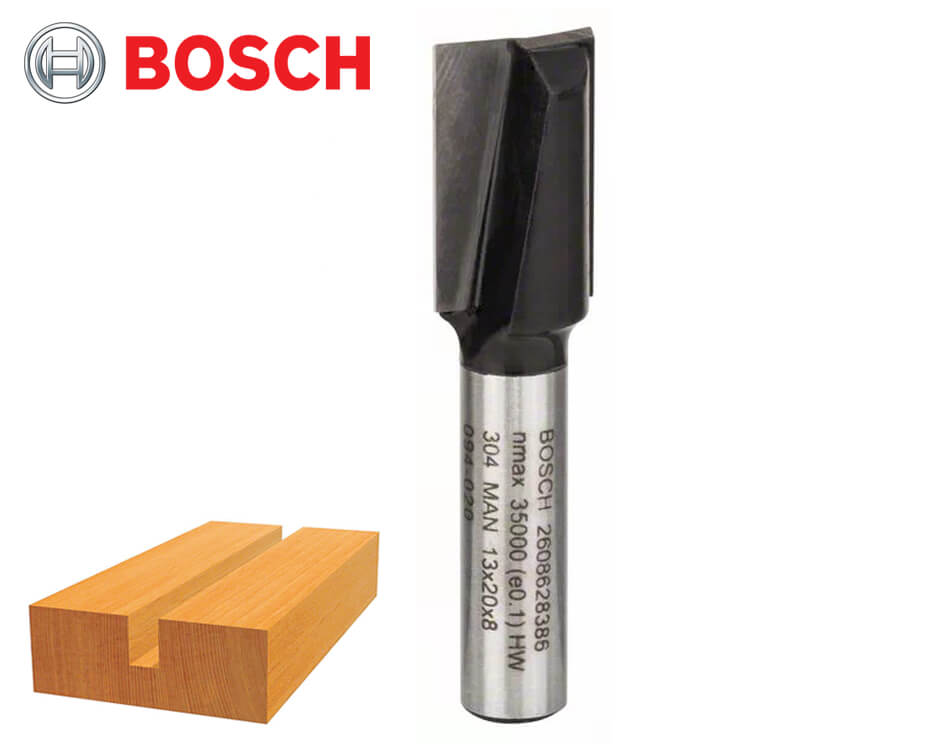 Drážkovacia stopková fréza na drevo Bosch Standard for Wood / Ø 13 x 19,6 mm / 8 mm