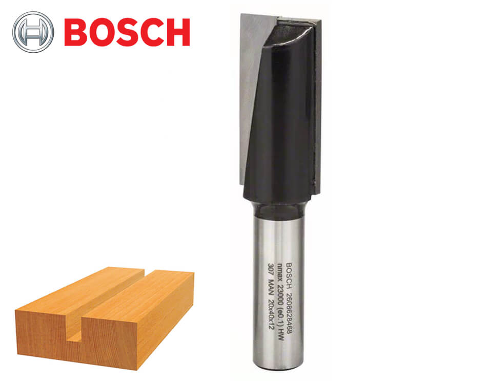 Drážkovacia stopková fréza na drevo Bosch Standard for Wood / Ø 20 x 40 mm / 12 mm