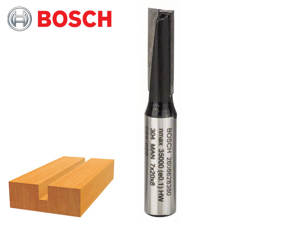 Drážkovacia stopková fréza na drevo Bosch Standard for Wood / Ø 7 x 19,6 mm / 8 mm