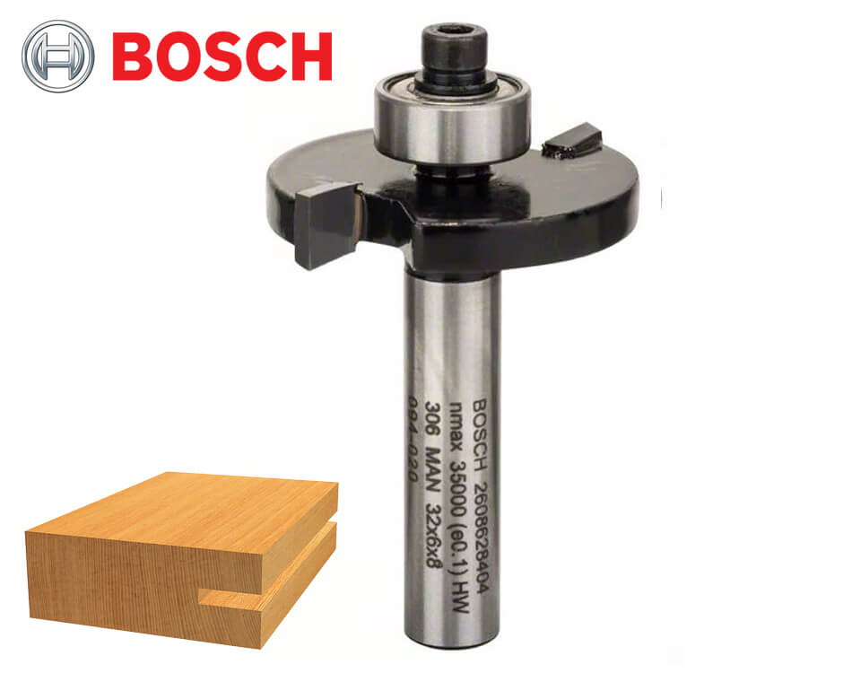 Kotúčová drážkovacia stopková fréza na drevo Bosch Standard for Wood / Ø 32 x 6 mm / 8 mm