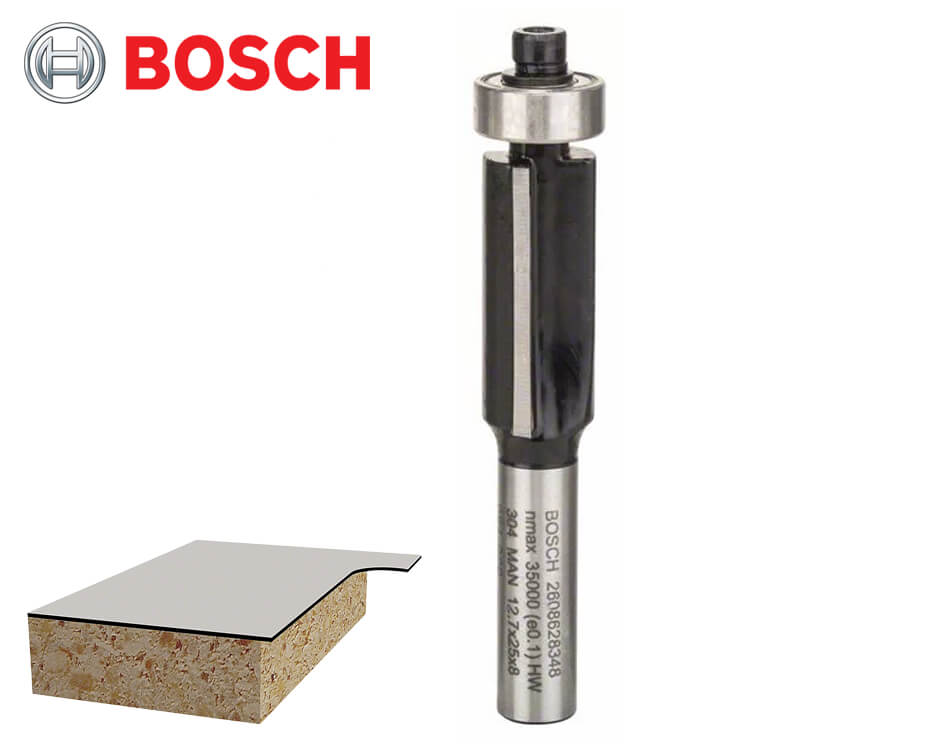 Zarovnávacia stopková fréza na drevo Bosch Standard for Wood / Ø 12,7 x 25,4 mm / 8 mm