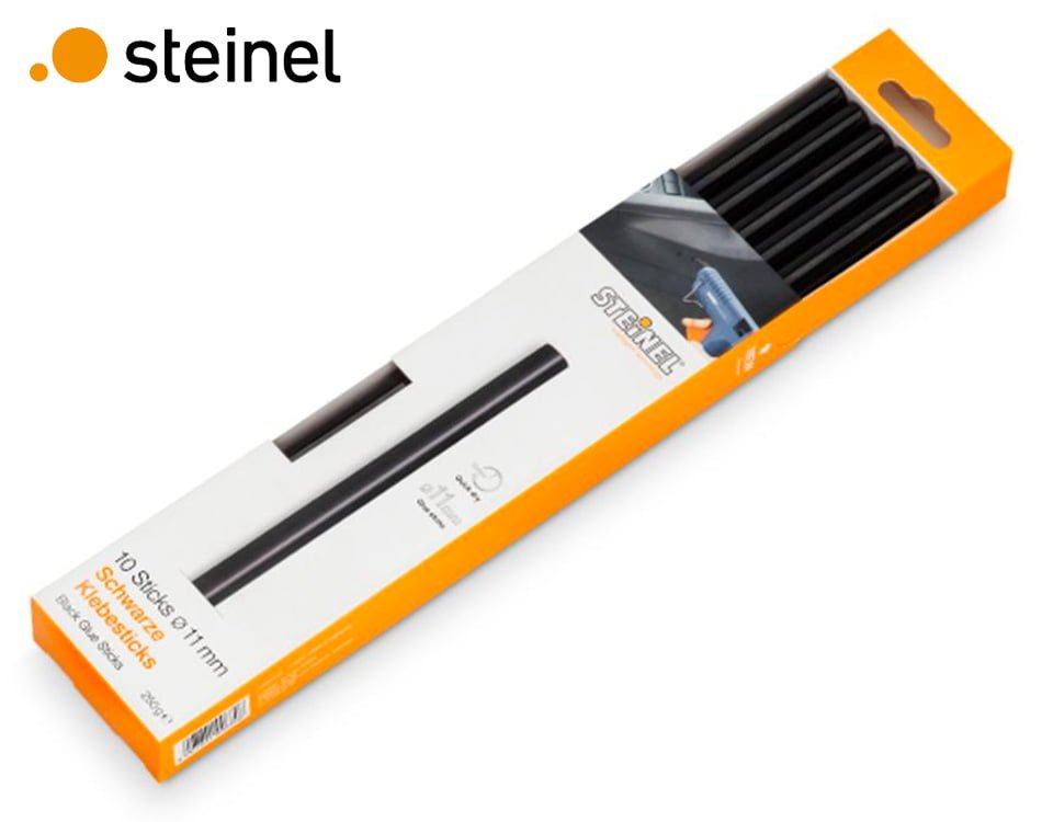 Čierne lepiace tavné tyčinky Steinel / Ø 11 mm / 250 mm / 250 g