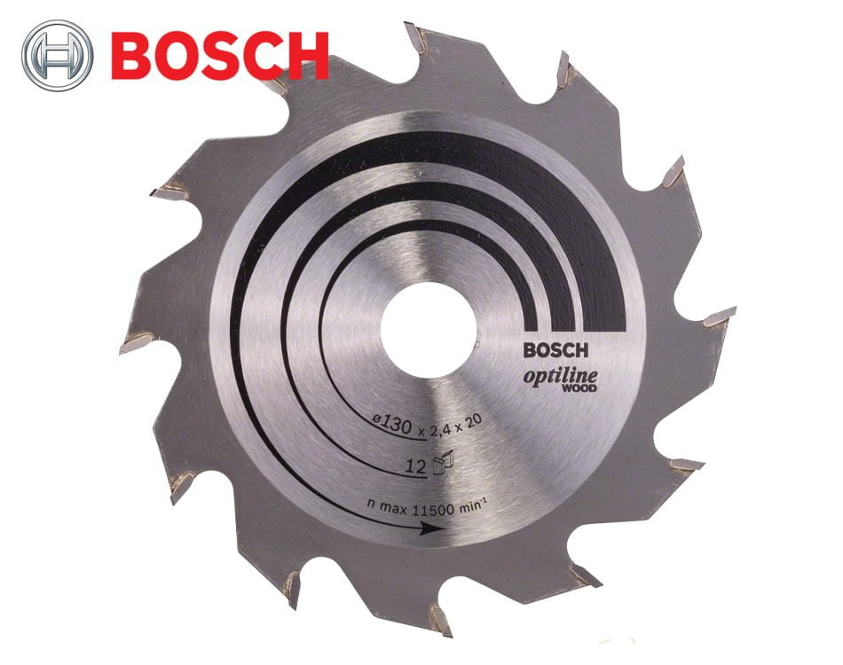 Pílový kotúč na drevo Bosch Optiline Wood / Ø 130 x 2,4 x 20 mm / 12 z