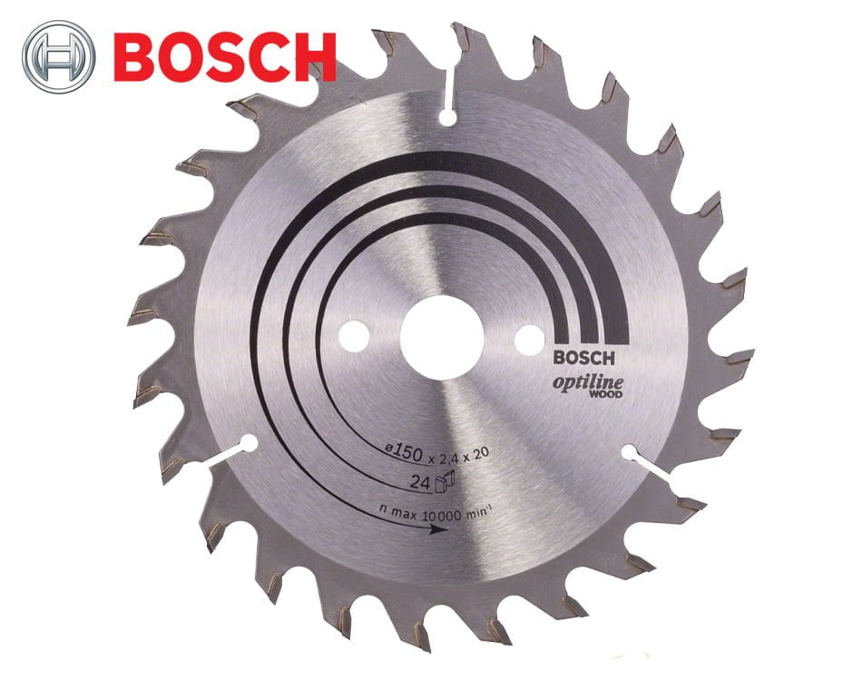 Pílový kotúč na drevo Bosch Optiline Wood / Ø 150 x 2,4 x 20 mm / 24z