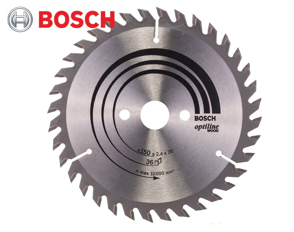 Pílový kotúč na drevo Bosch Optiline Wood / Ø 150 x 2,4 x 20 mm / 36z
