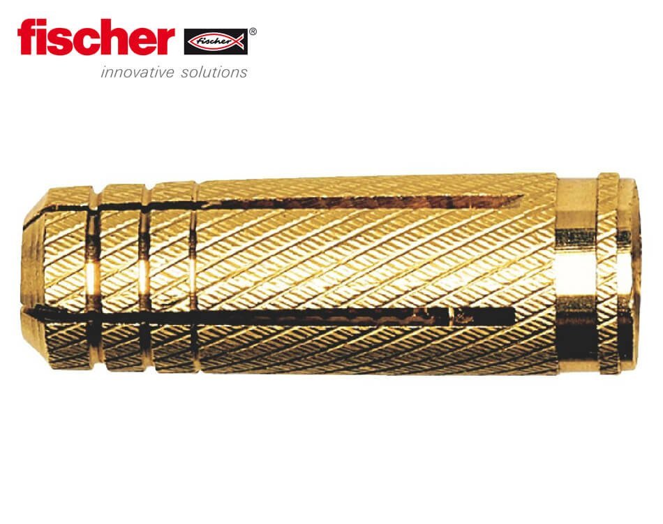 Mosazdná hmoždinka pre skrutky s metrickým závitom Fischer MS 16 x 45 mm