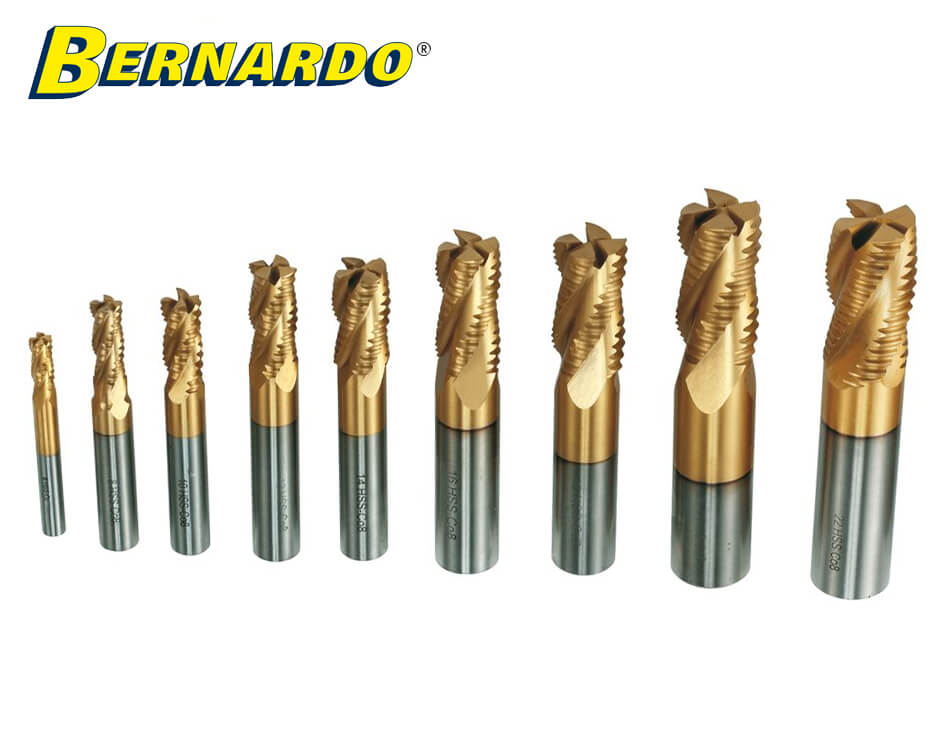 Sada stopkových hrubovacích fréz na kov Bernardo HSS/TiN  / ø 6 – 25 mm / 10 dielna