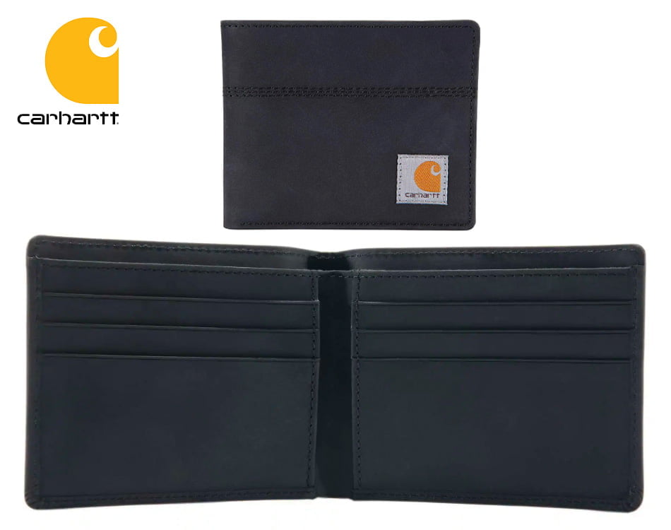 Peňaženka Carhartt Saddle Leather Bifold / Black