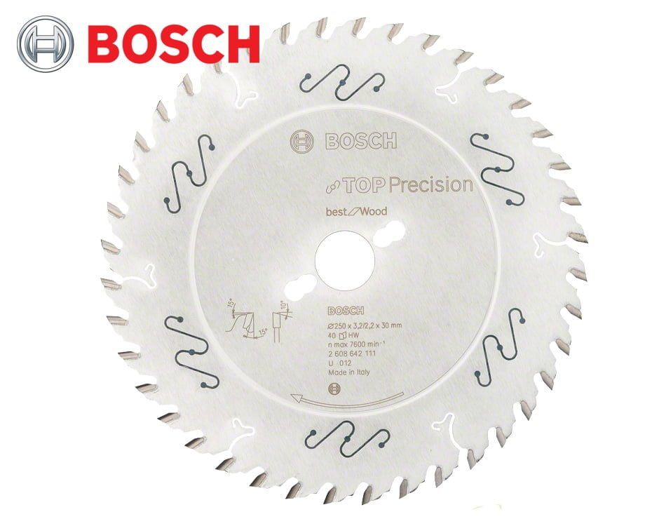 Pílový kotúč na drevo Bosch Top Precision Best for Wood / Ø 250 x 3,2 x 30 mm / 40z