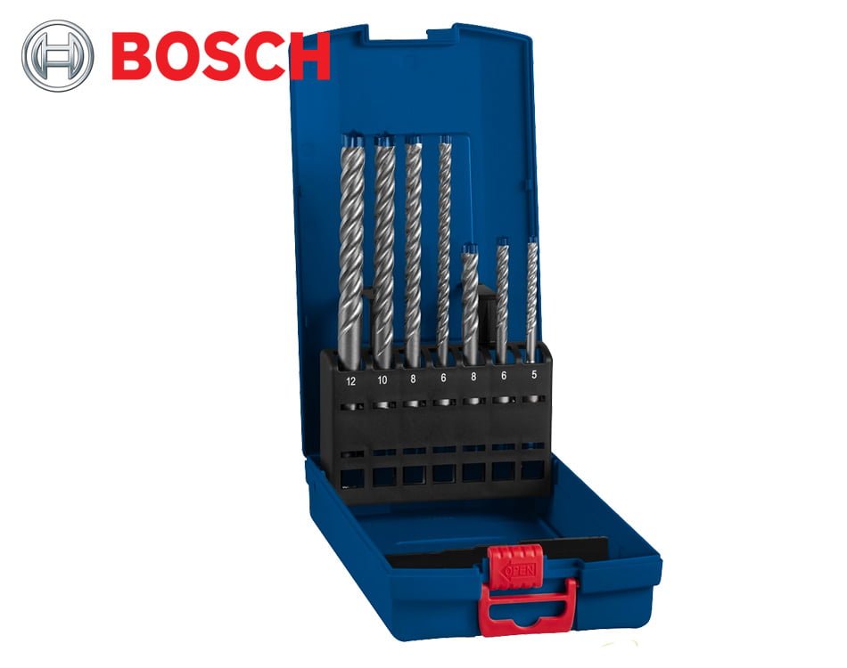 Sada 4-britých vrtákov do betónu Bosch Expert SDS-Plus 7X / 7 dielna