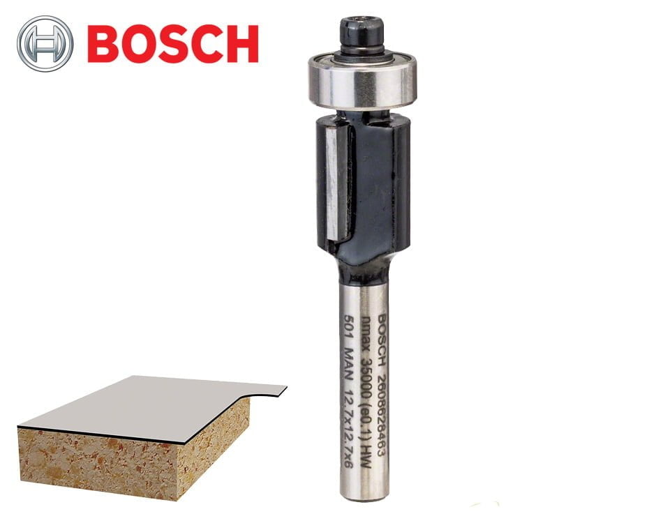 Zarovnávacia stopková fréza na drevo Bosch Standard for Wood / Ø 12,7 x 12,7 mm / 6 mm