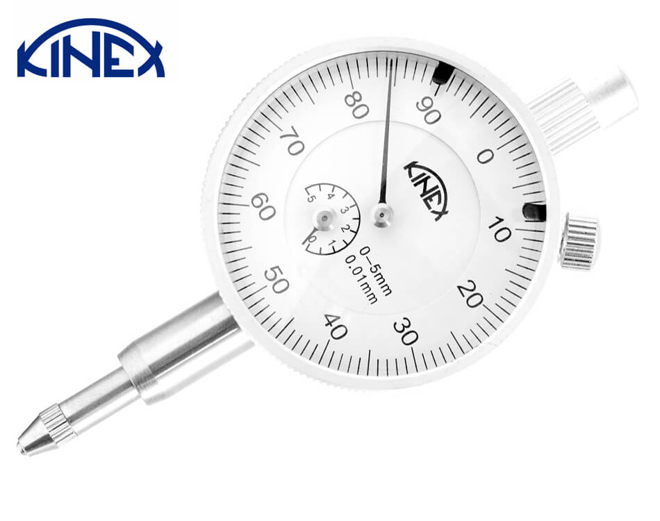 Číselníkový úchylkomer Kinex / 0 – 5 mm / 0,01 mm