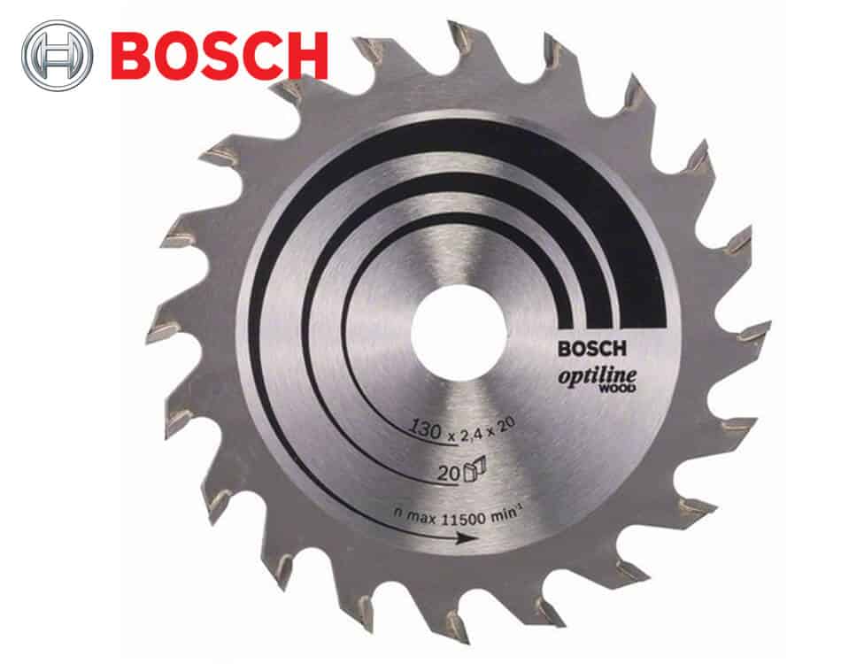 Pílový kotúč na drevo Bosch Optiline Wood / Ø 130 x 2,4 x 20 mm / 20 z