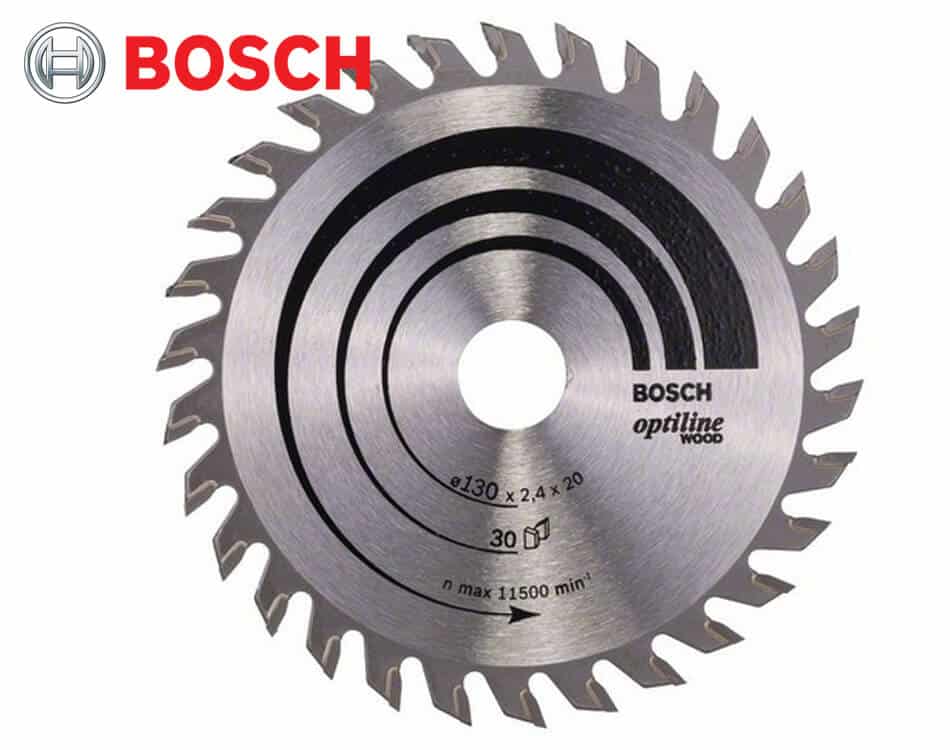 Pílový kotúč na drevo Bosch Optiline Wood / Ø 130 x 2,4 x 20 mm / 30z