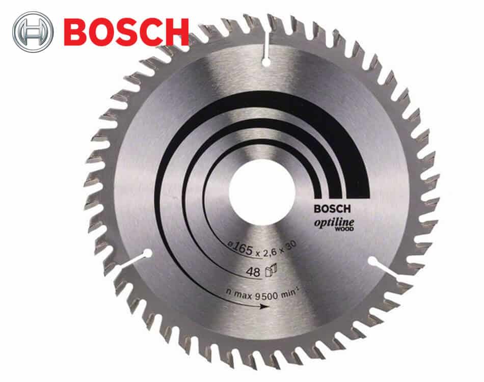Pílový kotúč na drevo Bosch Optiline Wood / Ø 165 x 2,6 x 30 mm / 48z