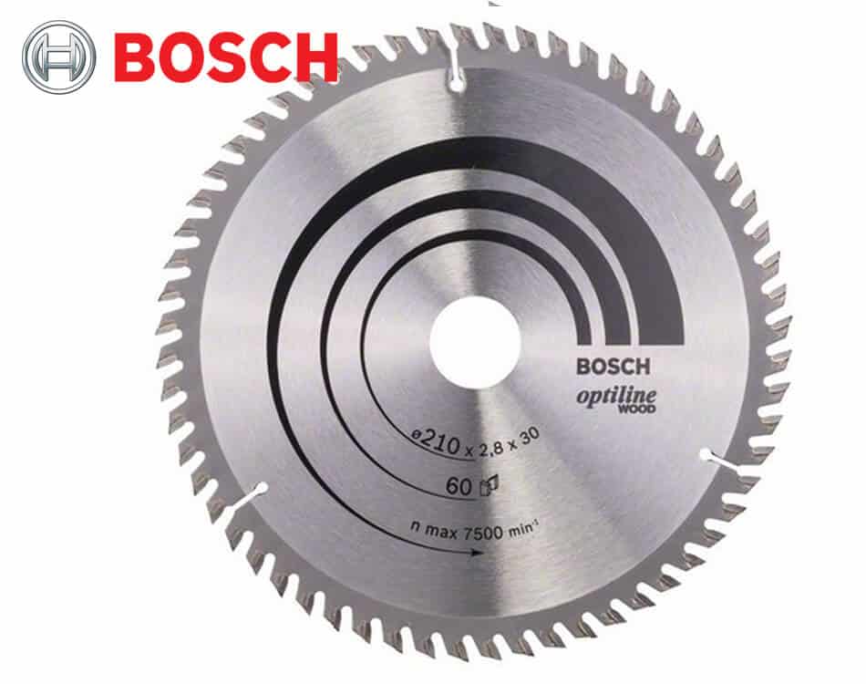 Pílový kotúč na drevo Bosch Optiline Wood / Ø 210 x 2,8 x 30 mm / 60z