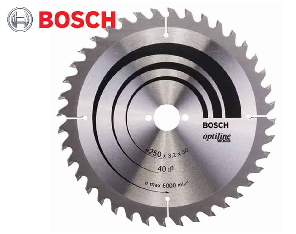 Pílový kotúč na drevo Bosch Optiline Wood / Ø 250 x 3,2 x 30 mm / 40z