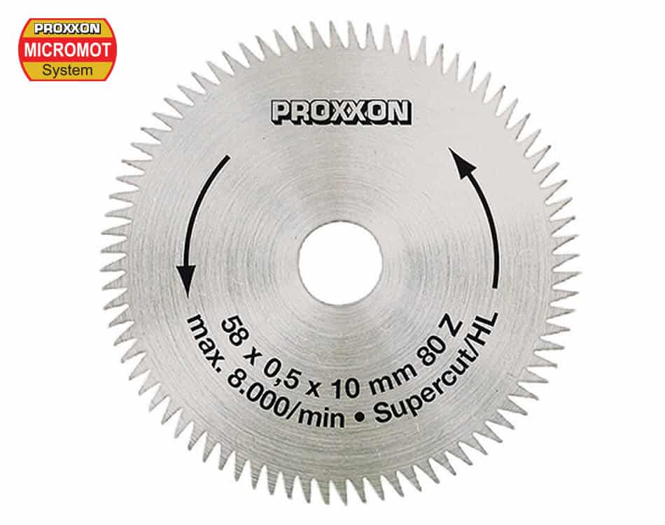 Pílový kotúč Super-Cut pre stolnú pílu Proxxon KS 230 – 58 mm