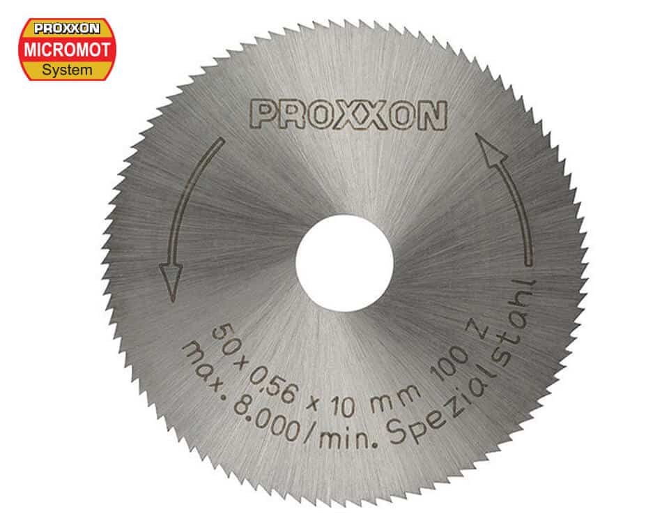 Pílový kotúč z vysokolegovanej ocele pre stolnú pílu Proxxon KS 230 – 50 mm